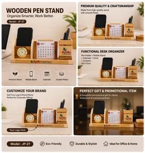 Luxury Solid Wood Table <b>Top</b> Surface with Personalization and Printing for Promotional Office Use - Product Image 3