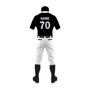Uniformes de Béisbol Personalizados al por Mayor, Conjunto de Camiseta y Pantalones, Tela Transpirable, Logotipo Personalizado, Impresión por Sublimación y Bordado de Fábrica - Product Image 3