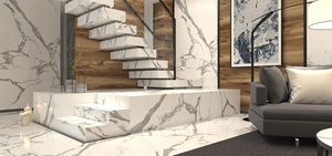 Extra Statuario Carreaux de Porcelaine 60x120cm 600x1200mm Blanc Pur Design Moderne Brique de Confiance Fournisseurs de Carreaux de Marbre pour Mur et Sol - Product Image 3