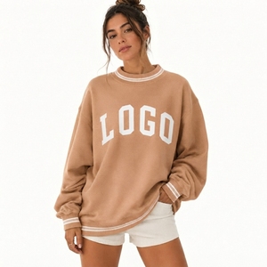 Maglione <span class=keywords><strong>Oversize</strong></span> da <span class=keywords><strong>Donna</strong></span> per Tutte le Stagioni, Collo Alto, in Misto Cotone, Stile Confortevole, Design Personalizzato, <span class=keywords><strong>Abbigliamento</strong></span> Moderno - Product Image 1
