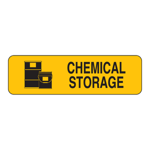 Étiquette autocollante Brady pour stockage de produits chimiques, imprimée UV, durable, résistante à la chaleur et aux produits chimiques, pour laboratoire - Product Image 2