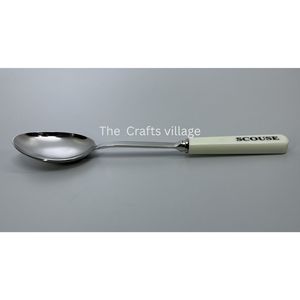 Stainless Steel <b>Serving</b> <b>Spoon</b> with Scouse Handle Durable Metal <b>Spoon</b> for Kitchen Dining Tableware Elegant Design Food <b>Serving</b> - Product Image 4