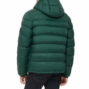 Veste matelassée pour homme de haute qualité OEM, chaude pour l'hiver, grande taille, fermeture éclair intégrale, doudoune à bulles, logo personnalisé, fabricant - Product Image 3