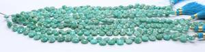 AAA Natural Russian Amazonite Faceted Heart <b>Beads</b> 8-9MM Amazonite Gemstone <b>Beads</b> Faceted Amazonite Heart Shape <b>Beads</b> Bulk 8 Inch - Product Image 3