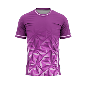 Maillot de football pour homme à motif géométrique sublimé, manches courtes, col en V, évacuation de l'humidité, coupe classique, 100 % polyester, toutes saisons, personnalisable - Product Image 5