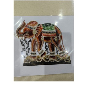 งานแกะสลักหนังวัวทำมือแบบไทย น้ำหนักเบา ทันสมัย เหมาะสำหรับตกแต่งบ้านและเป็นของขวัญ - Product Image 4