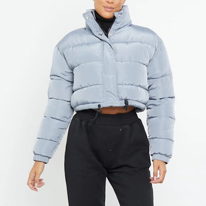Best Quality Warm Thick <b>Crop</b> <b>Puffer</b> <b>Jackets</b> Winter Bubble Warm Coat Women Custom <b>Crop</b> <b>Puffer</b> <b>Jackets</b> - Product Image 1