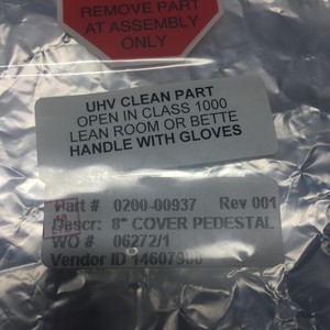 AMAT 0200-00937, TAPA, PIESTAL DE 8'', REV 001, 122557 - Equipo y piezas de semiconductores de confianza de Trusted Global Legacy - Product Image 1