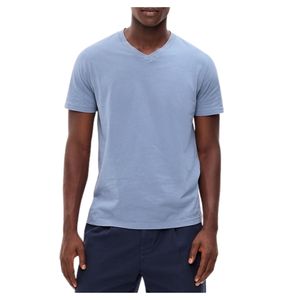 เสื้อยืดคอกว้าง แขนสั้น ผู้ชาย สไตล์ลำลอง เรียบง่าย เนื้อผ้านุ่ม ระบายอากาศได้ดี น้ำหนักเบา เหมาะสำหรับใส่ในฤดูร้อน ใส่ได้ทุกวัน รับผลิตตามแบบ OEM - Product Image 2