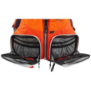 Chaleco de pesca con aparejos de mosca naranja ajustable transpirable cómodo resistente de fábrica - Product Image 6