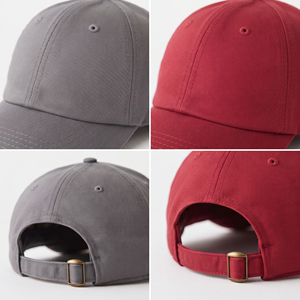 Gorra de Béisbol de Alta Calidad, 6 Paneles, Estructurada, de Sarga de Algodón, Unisex, con Correa Ajustable, Gorra Deportiva Lisa al por Mayor - Product Image 6