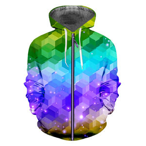 Sudadera con capucha y cremallera de algodón grueso con logo sublimado, tallas grandes, para hombre y mujer, sudadera con capucha para hermandades y fraternidades - Product Image 6