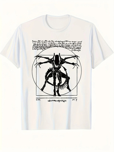 T-shirt unisexe de haute qualité, tendance, à col rond, à manches courtes, en coton 100%, respirant, à séchage rapide, pour les activités de plein air - Product Image 2