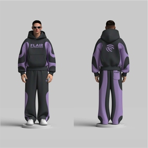 Chándal Oversize de Algodón con Paneles de Felpa para Hombre - Product Image 4