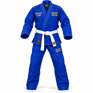 Uniforme de Kimono para Grappling de Academia con Bordado de Logotipo Personalizado, Diseño Personalizado y Pantalones Largos de Artes Marciales, Venta al por Mayor OEM - Product Image 1
