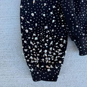 Sweat à capuche zippé surdimensionné avec strass 2026 |   Sweat-shirt de créateur lourd 400-600 GSM |   Fabrication sur mesure OEM - Product Image 2