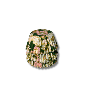 Rico's Green Floral Pattern Glassine Square Non-Stick Heat Resistant Food Grade 1000-Piece Baking Cupcake Wrapper Cake <b>Tool</b> - Product Image 2