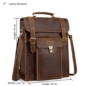 Mochila de cuero genuino para portátil, estilo moderno, recién llegada, para mujer, con cierre de cremallera, mochila de cuero de alta demanda. - Product Image 3