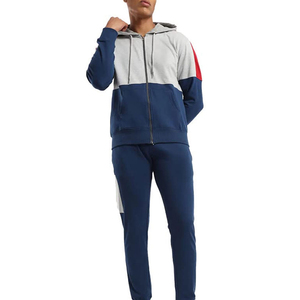 Ensemble de survêtement pour homme de haute qualité, sur mesure, léger, en polyester/coton, respirant, à séchage rapide, couleur unie, grande taille, pour l'hiver - Product Image 1