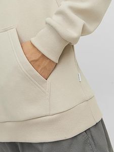 Sweat à capuche en molleton de coton premium pour homme, style streetwear, sweat à capuche décontracté, mode hiver, sweat à capuche chaud en molleton - Product Image 3