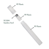 En stock – Flacon roll-on de 10 ml, haut, pour échantillons de déodorant et de parfum, avec embout métallique et plastique, idéal pour les huiles essentielles