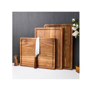 Tabla de cortar clásica hecha a mano, tabla de cortar de madera de acacia personalizada al por mayor, tabla de cortar de madera para cocina y Hotel - Product Image 1