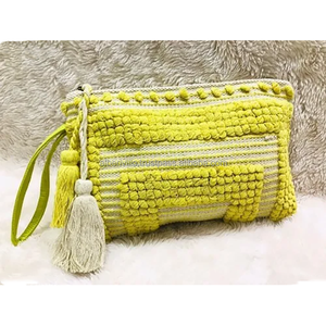 Pochette de mode bohème écologique sac à bandoulière confortable nouveau sac à main de plage ethnique gland avec multi daignes et couleurs - Product Image 1