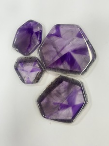 Ametista Natural Trapiche Star en Cabujón, Grado AA, Lote de 10 Piezas, 132g, Gema Suelta al por Mayor para Fabricación de Joyas, China - Product Image 5