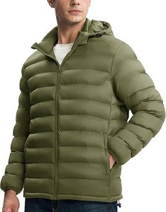Chaqueta de Plumón Acolchada Impermeable de Invierno Casual Personalizada al por Mayor OEM para Hombre 2026 - Chaquetas Cálidas para Hombre - Product Image 1
