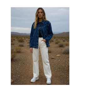 Veste en jean tendance pour filles, tenue élégante, décontractée, légère et confortable, parfaite pour tous les jours, les sorties, les fêtes et les voyages - Product Image 4