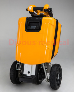 Manufacturer Price <strong>Three</strong>-<strong>wheeled</strong> Mobility Rollator <strong>Walker</strong> for Elderly Manual Transport Car Folding Electric Scooter - Product Image 3