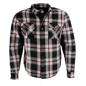 Camisa de Franela a Cuadros Negra, Blanca y Roja para Hombre, Camisa Clásica de Manga Larga para Trabajo en Granja, con Doble Bolsillo en el Pecho, Personalizable, OEM, Venta al Por Mayor - Product Image 6