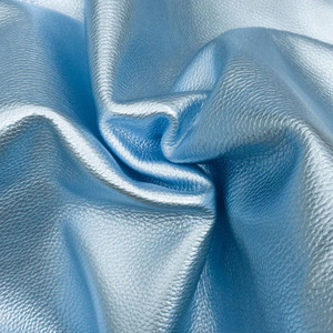 Durable Sky Blue Pebble Grain <b>Leather</b> Designed For Master Artisans Creating Custom Handbags Purses Shoes And Accessories - Product Image 3