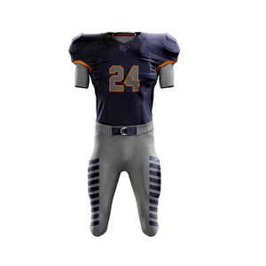 Ensemble Maillot et Pantalon de Football Américain Personnalisable pour Homme – Sublimé, Anti-humidité, Coupe Ajustée, Manches Courtes, Impression Numéro d'Équipe - Product Image 3