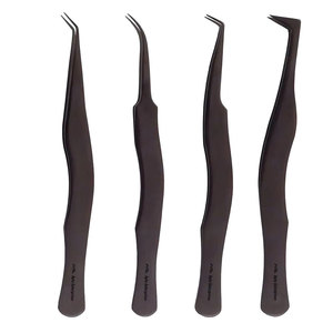 Pinzas de Precisión de Acero Inoxidable para Cejas, Herramientas de Belleza al por Mayor, Juego de Pinzas Profesionales para Cejas y Pestañas - Product Image 1