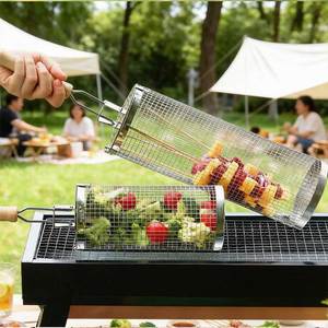 Camping Stainless Steel Charcoal Indoor Restaurant Hotpot <strong>Table</strong> Portable Outdoor Station Flip <strong>Gas</strong> Grill <strong>Bbq</strong> - Product Image 5