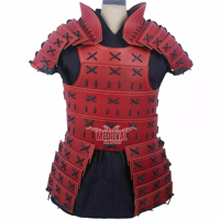 Armure de samouraï en cuir faite à la main, armure traditionnelle de guerrier, costume d'histoire, reconstitution historique, fête des pères, Halloween, festival
