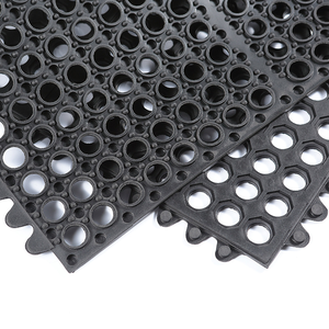 Tapis en caoutchouc anti-fatigue sur mesure, résistant à l'huile, à drainage creux, pour cuisine et atelier, en rouleau entier avec trous - Product Image 4