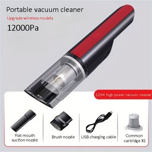Aspirapolvere Portatile per Auto con Ricarica USB, Senza Fili, Rosso, Forte Aspirazione, Mini Aspirapolvere Ricaricabile per Casa - Product Image 1