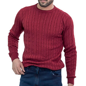 New Men's 100% Cotton Embroidered Knitted <b>Pullover</b> <b>Sweater</b> High Quality Anti-Pilling Customized Logo Autumn/Winter <b>Sweater</b> - Product Image 6