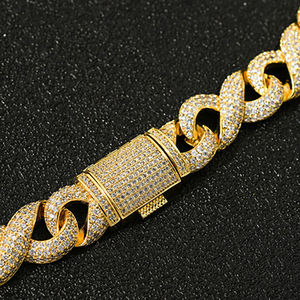 Star Dust 14K oro de lujo GRA certificado VVS Moissanite collar diamante personalizado Hip Hop cadena cubana para hombres joyería fina regalo - Product Image 3