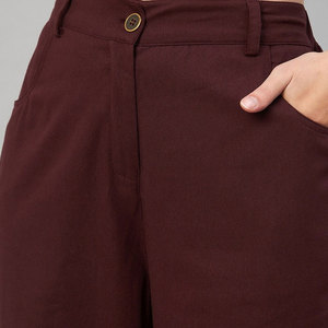 Wholesale High Quality Flat Front Cargo Pants Women Casual Eco-Friendly Lightweight Terry Fabric 100% Cotton Solid Summer - Product Image 6
