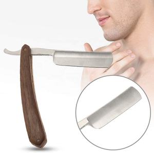 Professional Manual Folding <b>Razor</b> with Stainless Steel <b>Blade</b> Plastic Handle Face Use <b>Single</b> <b>Blade</b> - Product Image 3