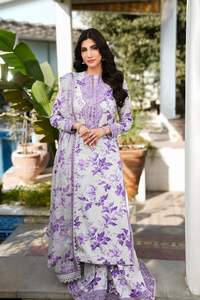 New Collection Summer Wear Sale Pakistani Top Selling <b>3</b> Pcs Salwar Kameez Unstitched Lawn Fabric Ladies Suit - Product Image 4
