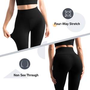 Leggings de sport pour femmes, pantalons de yoga et de fitness, taille haute, effet froncé aux fesses, extensibles, compressifs, pour l'entraînement et la course, vêtements de sport - Product Image 6