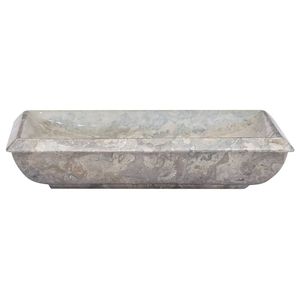 19.7 in marmo grigio "x 13.8" x 3.9 "lavello da bagno prodotto di qualità Premium - Product Image 3