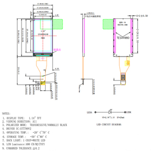 1.14 "1.14 inç <span class=keywords><strong>TFT</strong></span> <span class=keywords><strong>Lcd</strong></span> ekran 135x240 <span class=keywords><strong>LCD</strong></span> <span class=keywords><strong>RGB</strong></span> ST7789V2 tüm görünüm araba 8 Pins SPI arayüzü IPS <span class=keywords><strong>TFT</strong></span> ekran modülü - Product Image 3