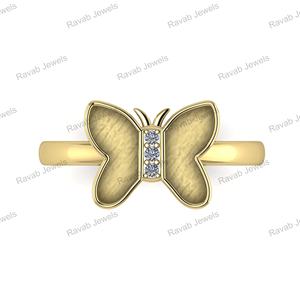 2025 haute qualité en argent Sterling lunette bague vierge réglage avec résine plaquée or femmes cadeau de mariage bijoux composant vierge - Product Image 2