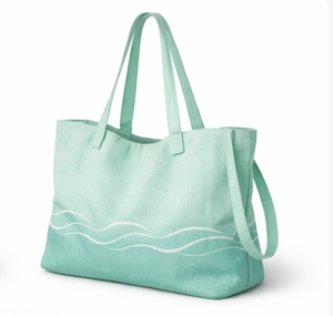 Sac fourre-tout en toile de coton personnalisé avec logo rayé, grand format, écologique et réutilisable, imprimé sur mesure pour la gym et les femmes - Product Image 2