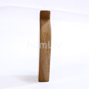 Vase décoratif en bois d'acajou fait main, support minimaliste en bois massif naturel et durable pour herbe de la pampa, décoration intérieure - Product Image 6